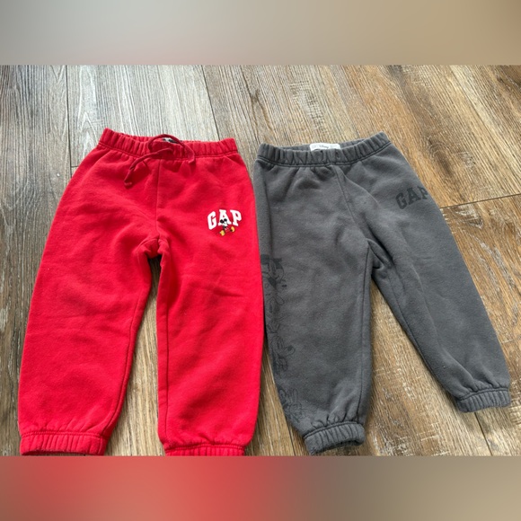 Disney gap Baby Red and Gray Pants 18-24 months - Picture 1 of 4